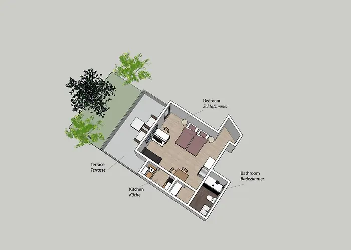 With Terrace And A Free Parking Дуйсбург